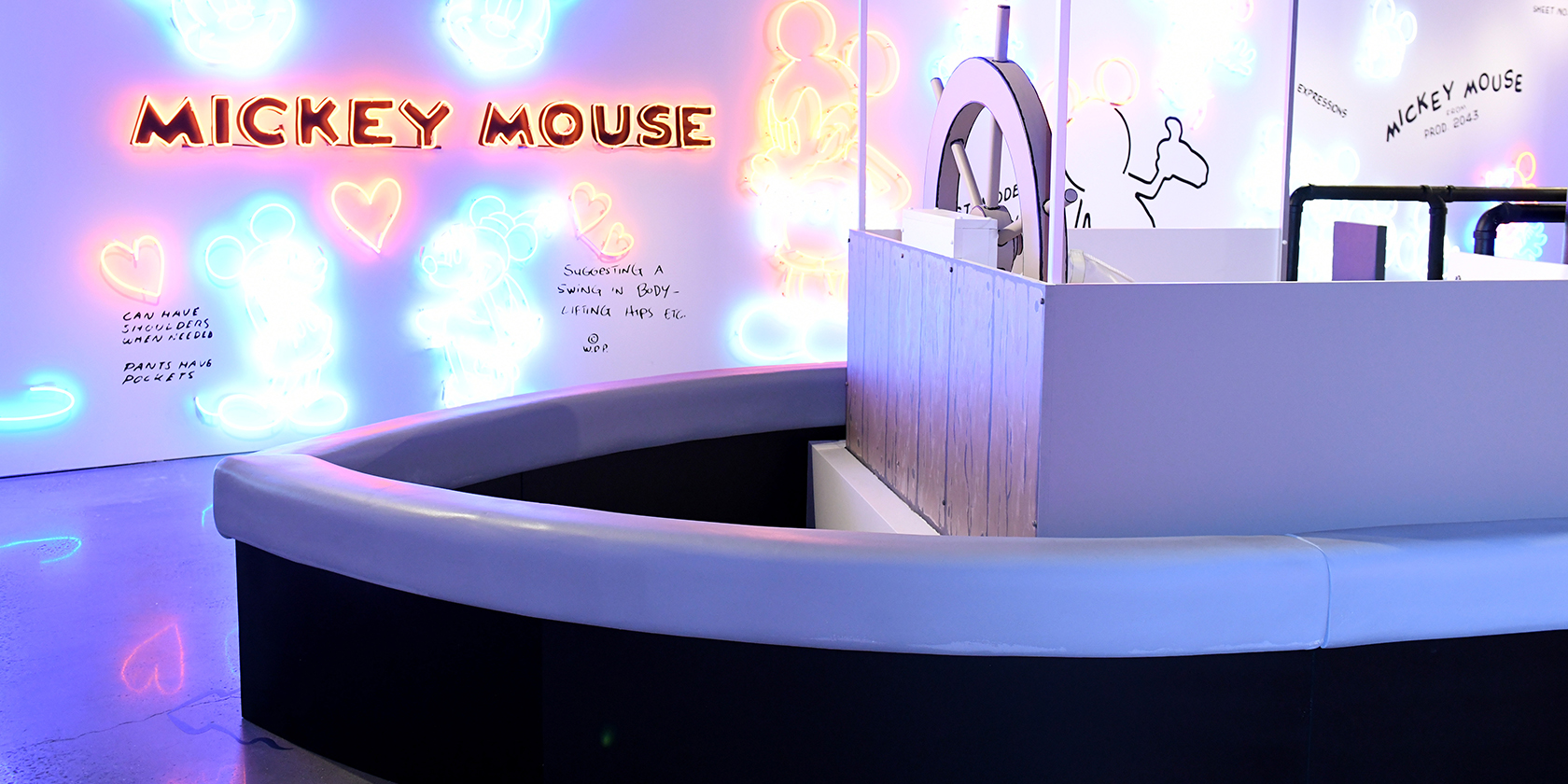 Mickey: True Original exhibition interior for Disney, NYC